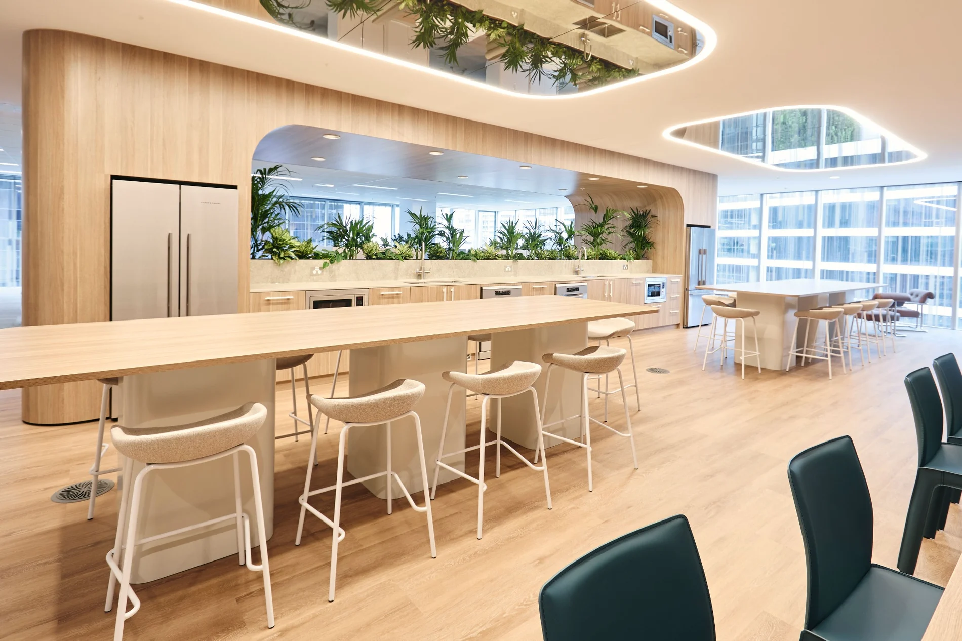 Completed premium commercial office fitout by O'Neill's Design and Construction